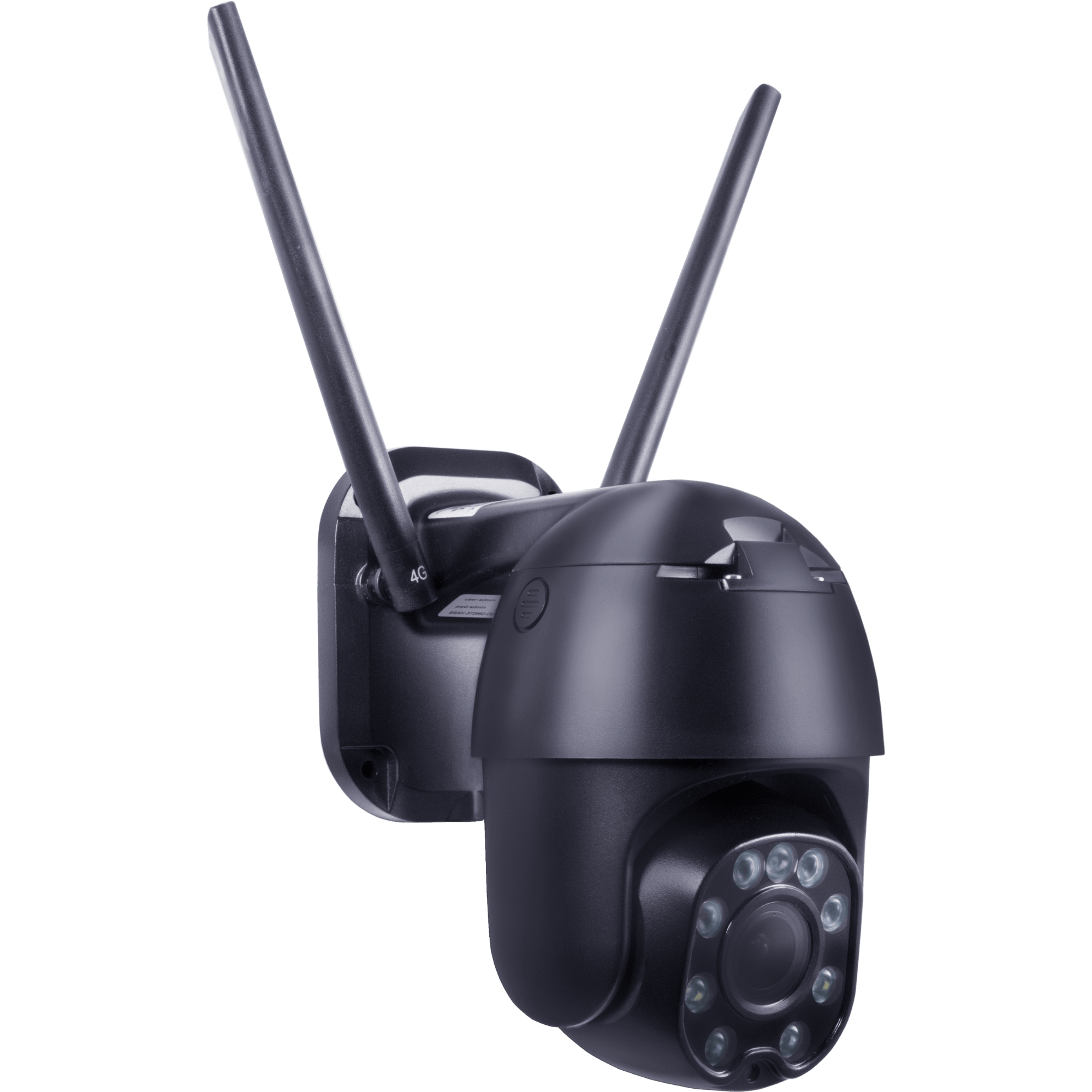 Angled view of the RuralView 360 Mini camera with two antennas.